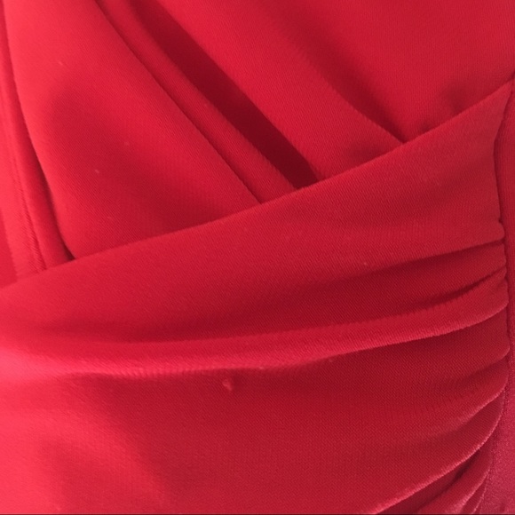 Ralph Lauren Bright Red Cocktail Dress - Picture 4 of 5